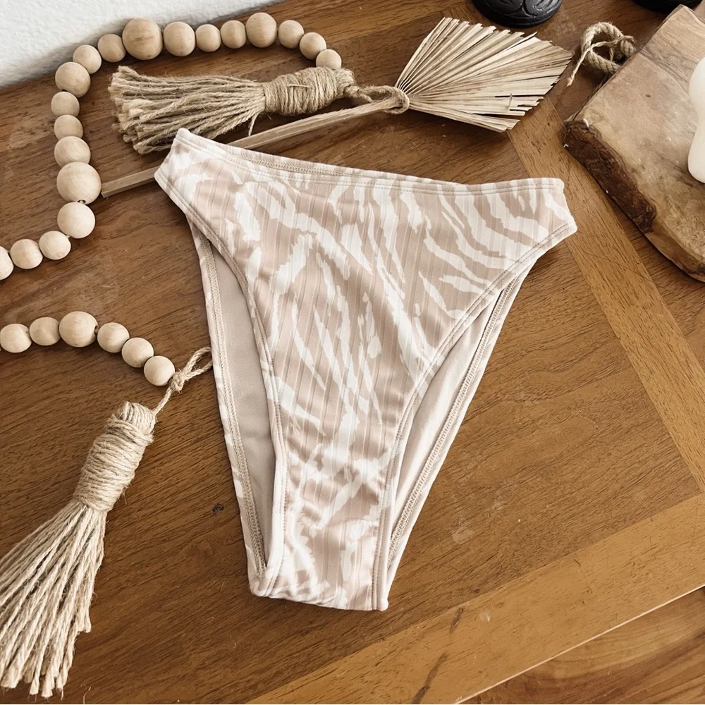 NEUTRAL PRINT TWO PIECE BIKINI SET #0342 - Picture 3 of 12